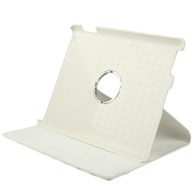 Dot Pattern 2-angle Viewing 360 Degree Rotatable Leather Case with Holder for New iPad (iPad 3),