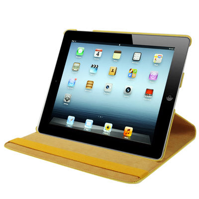 Dot Pattern 2-angle Viewing 360 Degree Rotatable Leather Case with Holder for New iPad (iPad 3),