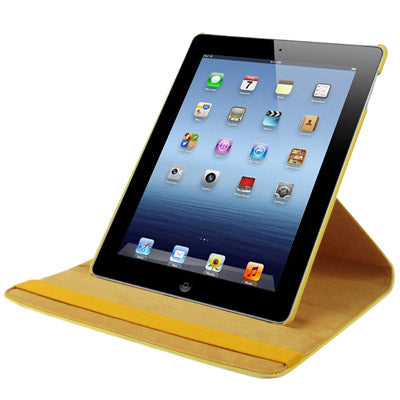 Dot Pattern 2-angle Viewing 360 Degree Rotatable Leather Case with Holder for New iPad (iPad 3),