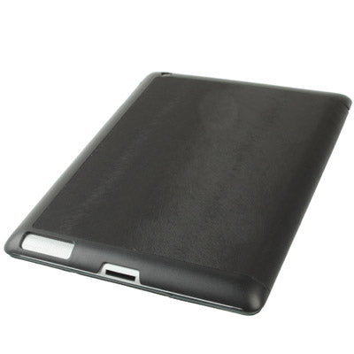 Ultra Slim 3-fold Leather Case with Holder & Sleep / Wake-up Function for New iPad (iPad 3) / iPad 2