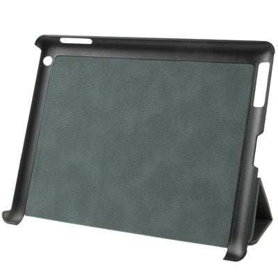 Ultra Slim 3-fold Leather Case with Holder & Sleep / Wake-up Function for New iPad (iPad 3) / iPad 2