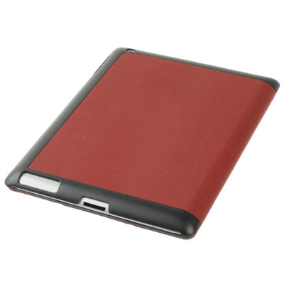 Ultra Slim 3-fold Leather Case with Holder & Sleep / Wake-up Function for New iPad (iPad 3) / iPad 2
