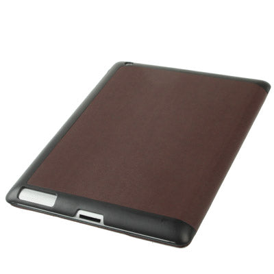 Ultra Slim 3-fold Leather Case with Holder & Sleep / Wake-up Function for New iPad (iPad 3) / iPad 2