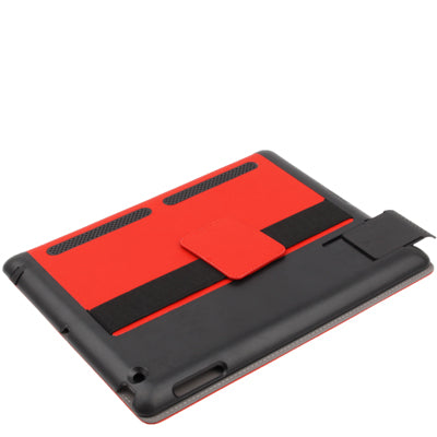 Non-slip Smart Leather Case with Sleep / Wake-up & Holder Function for New iPad (iPad 3), iPad 4 Support Radiating, Dust plug, Portable Style, Amplifier function