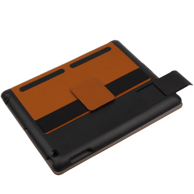Non-slip Smart Leather Case with Sleep / Wake-up & Holder Function for New iPad (iPad 3), iPad 4 Support Radiating, Dust plug, Portable Style, Amplifier function