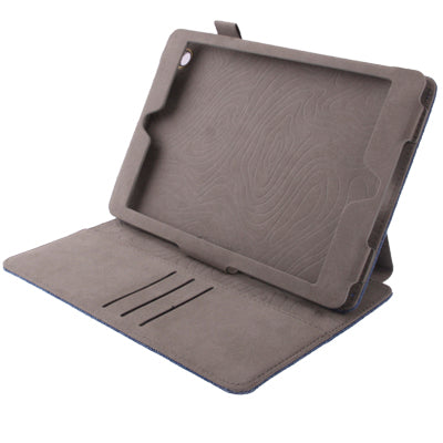 MEIYANGBIAO Leather Felt Protector Case with Holder & Credit Card Slots & Leather Headset Cord Wrap for iPad 4 / New iPad (iPad 3)