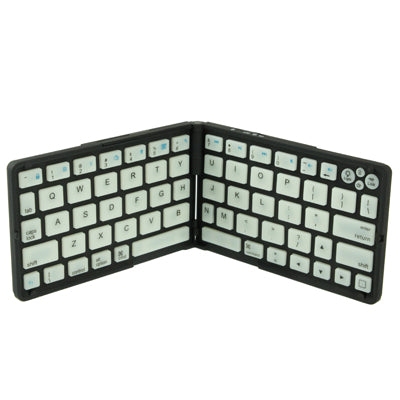 Bluetooth 3.0 Folding Keyboard for iPad 4 / New iPad (iPad 3) / iPad 2 / iPhone 6 & 6S / iPhone 5 & 5S / iPhone 4 & 4S / Tablet PC, Operating Distance: 10m(Black)