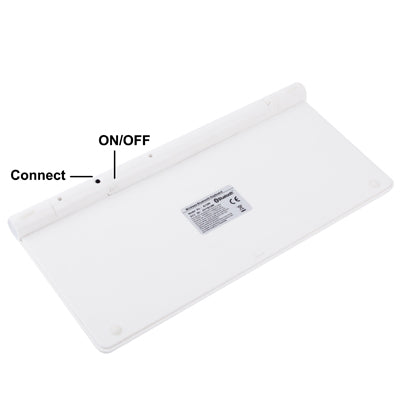 K1280 78 Keys Bluetooth 3.0 Slim Keyboard for iPad mini 1 / 2 / 3 / iPad 4 / New iPad (iPad 3) / iPad 2 / iPhone 6 & 6S / iPhone 5 & 5S / iPhone 4 & 4S / Other Bluetooth Devices, Operating Distance: 10m(White)