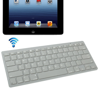 74 Keys Bluetooth 2.0 Super Slim Keyboard for iPad mini / mini 2 Retina / iPad 4 / New iPad (iPad 3) / iPad 2 / iPhone 6 & 6S / iPhone 5 & 5S / iPhone 4 & 4S / Other Bluetooth Devices, Operating Distance: 10m(Grey)