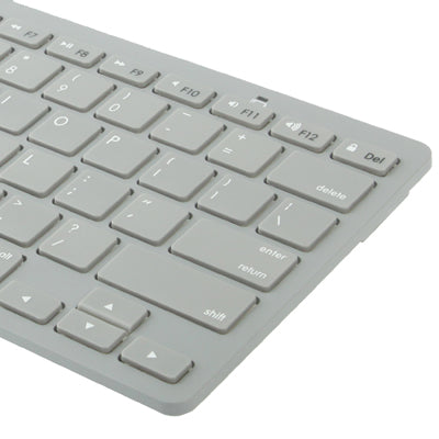 74 Keys Bluetooth 2.0 Super Slim Keyboard for iPad mini / mini 2 Retina / iPad 4 / New iPad (iPad 3) / iPad 2 / iPhone 6 & 6S / iPhone 5 & 5S / iPhone 4 & 4S / Other Bluetooth Devices, Operating Distance: 10m(Grey)