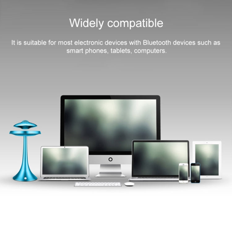 WB-91 360 Degree Autorotation Magnetic Levitation UFO Bluetooth Speaker with Desk Lamp, Support Touch & Hands-free Call