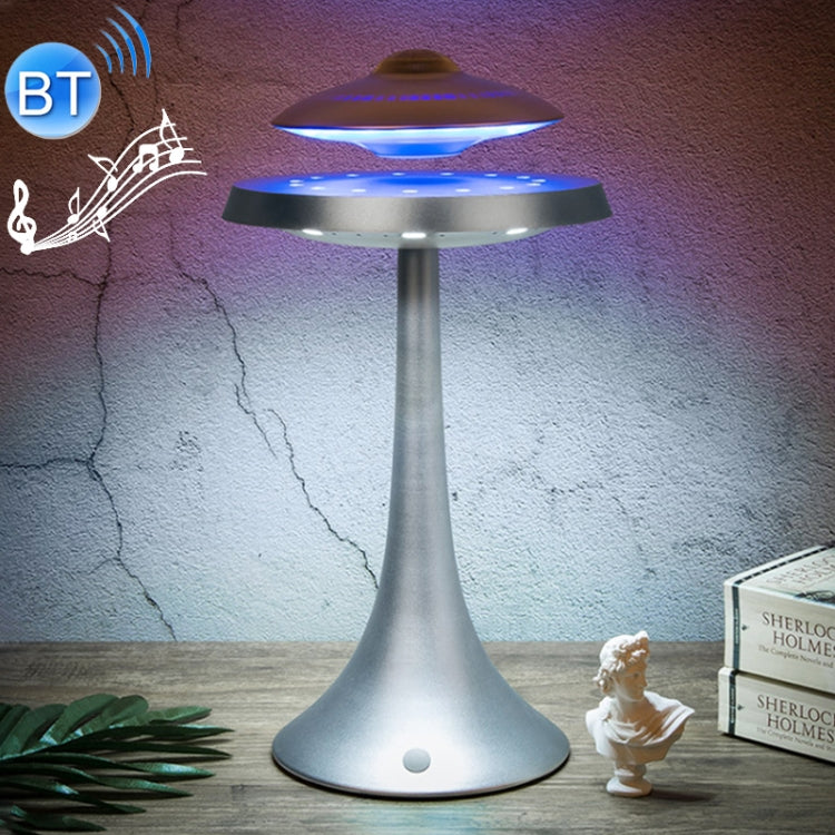 WB-91 360 Degree Autorotation Magnetic Levitation UFO Bluetooth Speaker with Desk Lamp, Support Touch & Hands-free Call