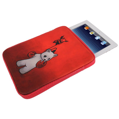 Little Bear Pattern Leading Fashion Tread Sleeves Carry Bag for iPad 4 / 10.0 inch