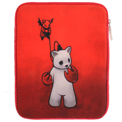 Little Bear Pattern Leading Fashion Tread Sleeves Carry Bag for iPad 4 / 10.0 inch