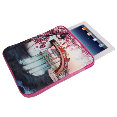 Arch Bridge Pattern Leading Fashion Tread Sleeves Carry Bag for iPad 4 / 10.0 inch