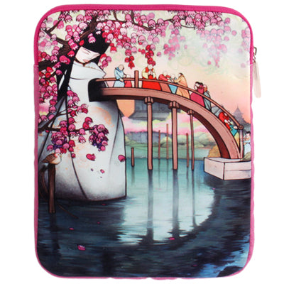 Arch Bridge Pattern Leading Fashion Tread Sleeves Carry Bag for iPad 4 / 10.0 inch