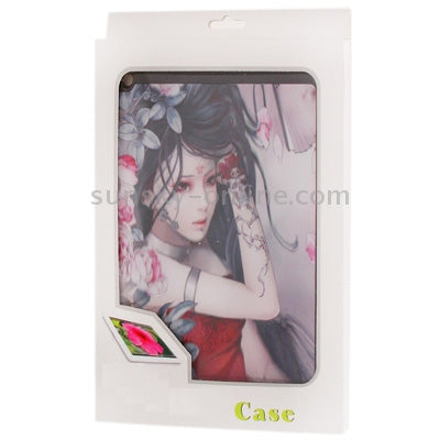 3D Effect Style Classical Beauty Pattern Plastic Protector Case for iPad 4