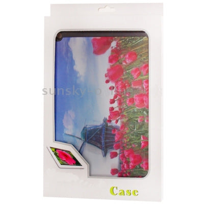 3D Effect Style Tulip Pattern Plastic Protector Case for iPad 4