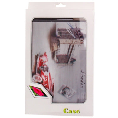 3D Effect Style London Pattern Plastic Protector Case for iPad 4