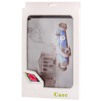 3D Effect Style Racing Car Pattern Plastic Protector Case for iPad 4