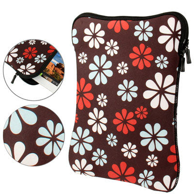 9.7 / 10.1 inch Flower Pattern Thermal Transfer Soft Protective Laptop Zipper Bag, Suitable for iPad 4 / iPad 3 / iPad 2, Galaxy Tab 10.1 / P7500, Galaxy Note 10.1 / N8000