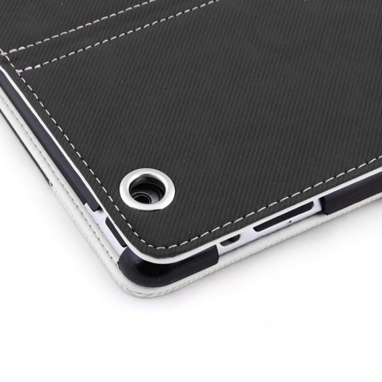 ENKAY ENK-3138 360 Degree Rotation Cloth Texture PU Leather Case with Sleep / Wake-up Function & Holder for iPad 4 / New iPad (iPad 3) / iPad 2