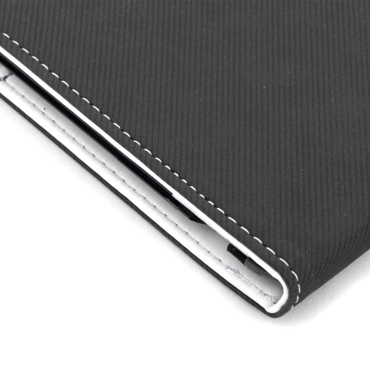 ENKAY ENK-3138 360 Degree Rotation Cloth Texture PU Leather Case with Sleep / Wake-up Function & Holder for iPad 4 / New iPad (iPad 3) / iPad 2