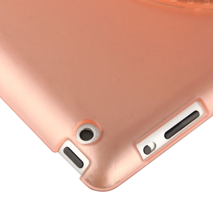 270 Degree Rotation Scrub Translucent Plastic Case with Adjustable Holder for iPad 4 / New iPad (iPad 3),