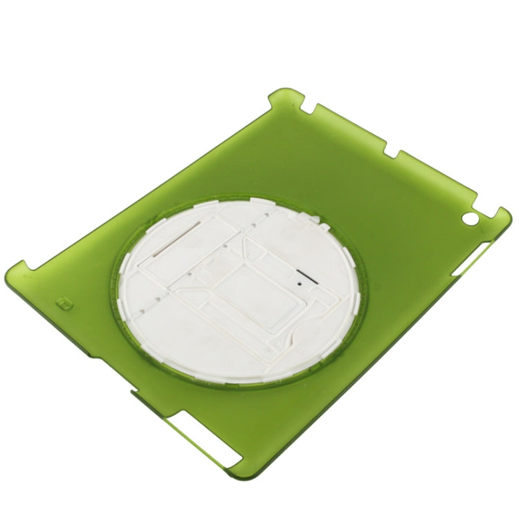270 Degree Rotation Scrub Translucent Plastic Case with Adjustable Holder for iPad 4 / New iPad (iPad 3),