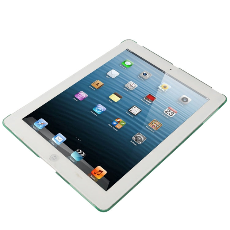 270 Degree Rotation Scrub Translucent Plastic Case with Adjustable Holder for iPad 4 / New iPad (iPad 3),