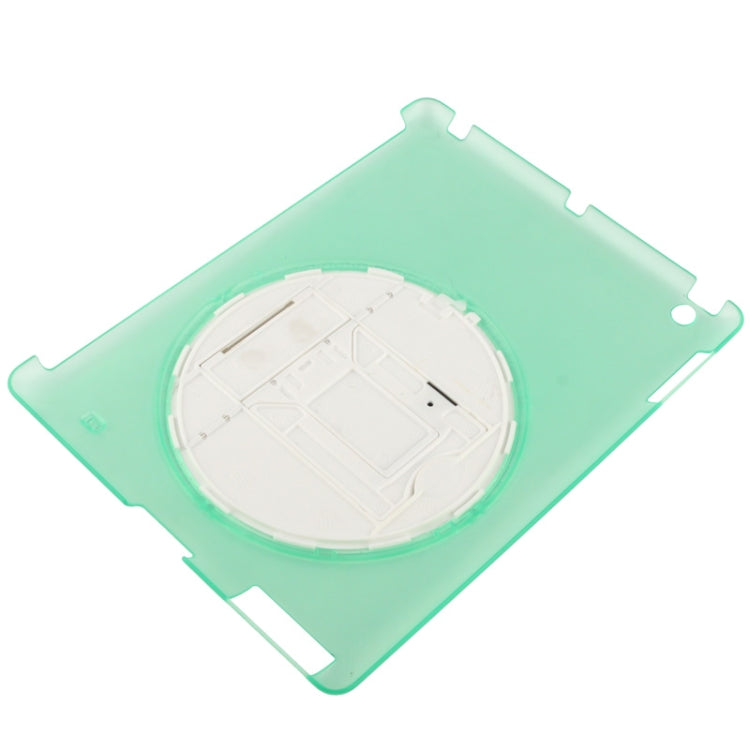 270 Degree Rotation Scrub Translucent Plastic Case with Adjustable Holder for iPad 4 / New iPad (iPad 3),