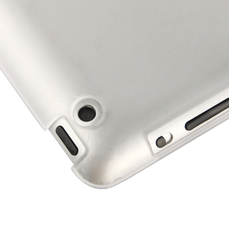 270 Degree Rotation Scrub Translucent Plastic Case with Adjustable Holder for iPad 4 / New iPad (iPad 3),