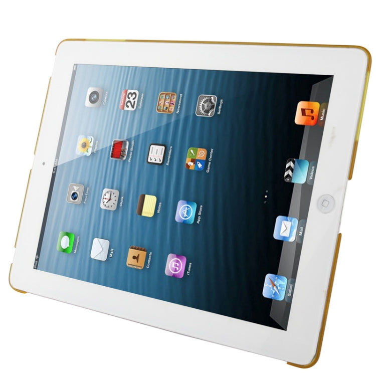 270 Degree Rotation Scrub Translucent Plastic Case with Adjustable Holder for iPad 4 / New iPad (iPad 3),