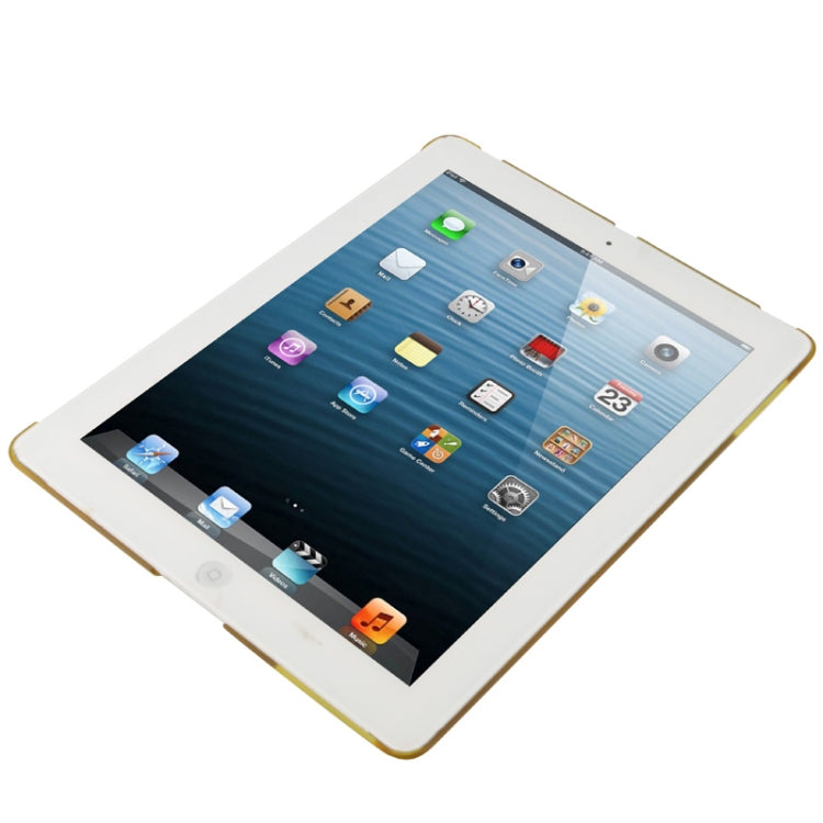 270 Degree Rotation Scrub Translucent Plastic Case with Adjustable Holder for iPad 4 / New iPad (iPad 3),