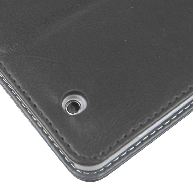 ENKAY Crazy Horse Texture Embossing Pattern Protective PU Leather Case with Sleep / Wake-up Function & Credit Card Slots for iPad 4 / New iPad (iPad 3) / iPad 2
