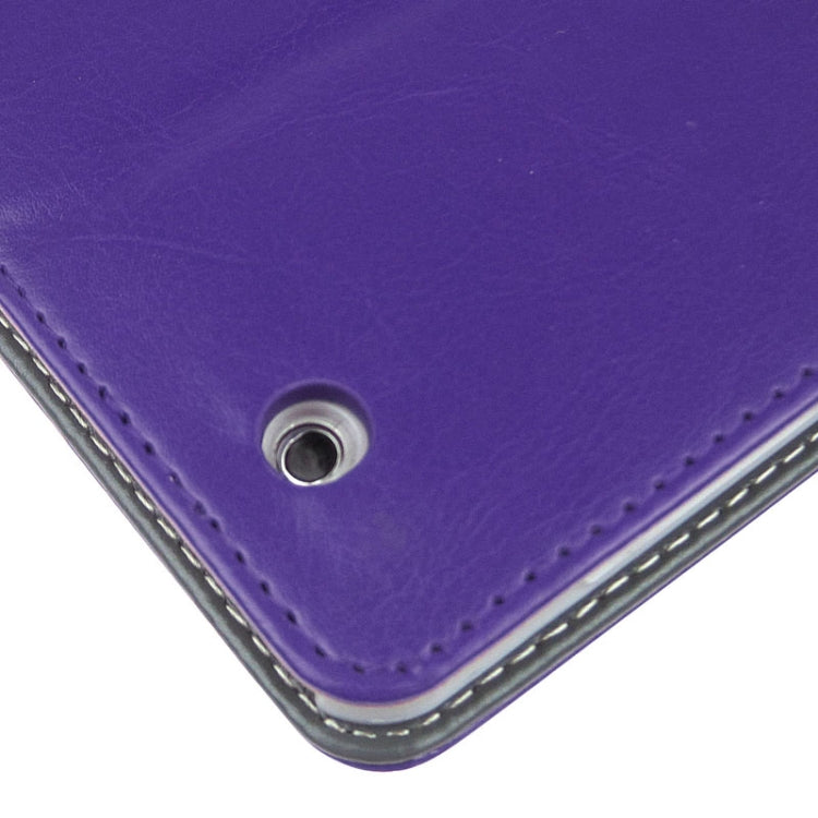 ENKAY Crazy Horse Texture Embossing Pattern Protective PU Leather Case with Sleep / Wake-up Function & Credit Card Slots for iPad 4 / New iPad (iPad 3) / iPad 2