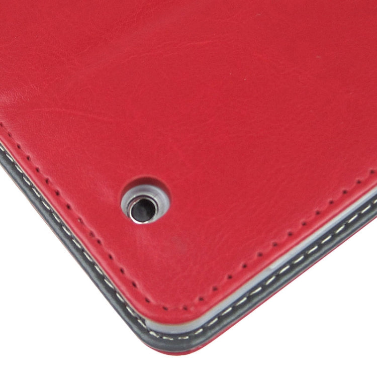 ENKAY Crazy Horse Texture Embossing Pattern Protective PU Leather Case with Sleep / Wake-up Function & Credit Card Slots for iPad 4 / New iPad (iPad 3) / iPad 2