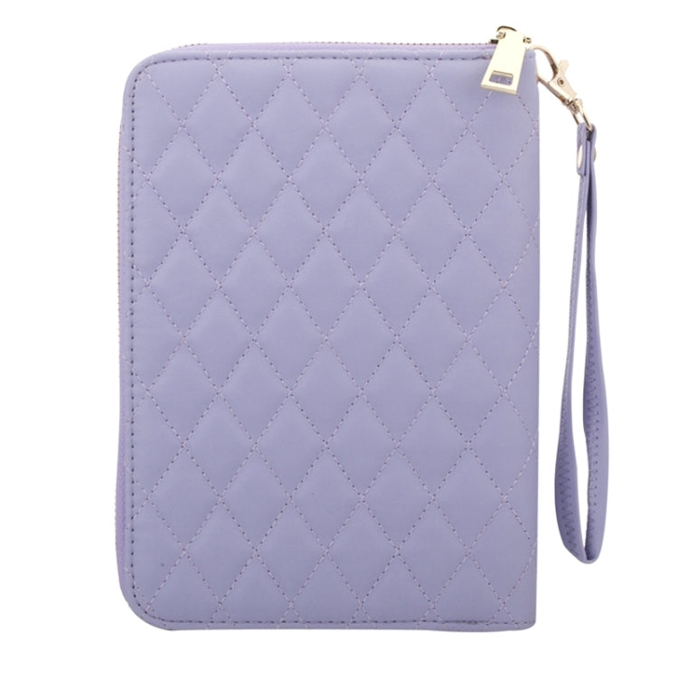 Crown Pattern & Diamond Lattice Texture Diamond Encrusted Carry Case with Holder & Card Slots & Wallet & Lanyard for iPad 4 / New iPad(iPad 3) / 2