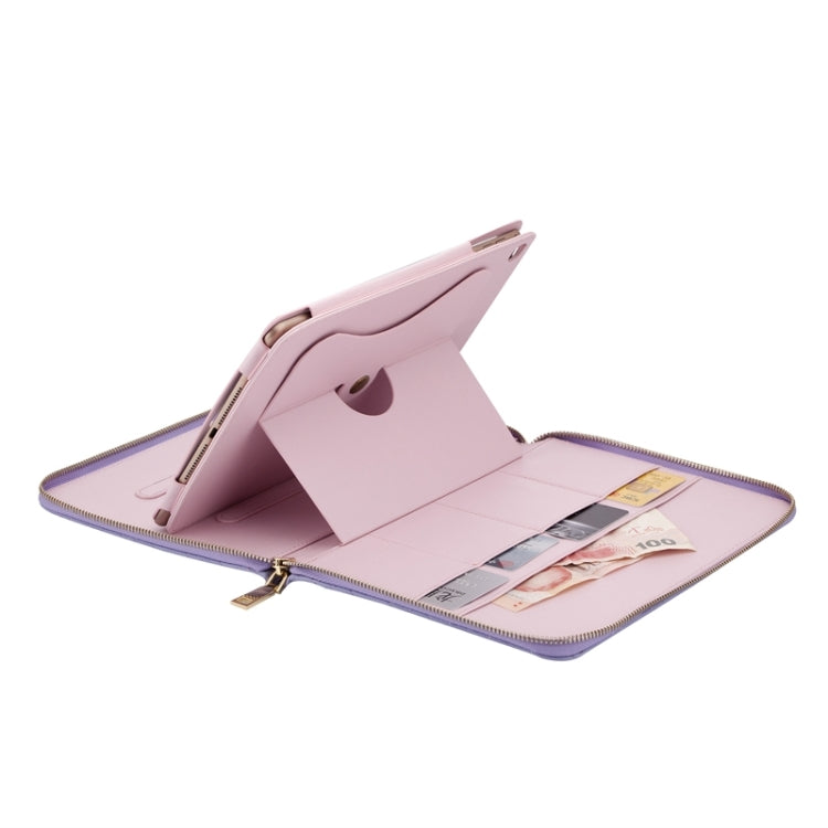 Crown Pattern & Diamond Lattice Texture Diamond Encrusted Carry Case with Holder & Card Slots & Wallet & Lanyard for iPad 4 / New iPad(iPad 3) / 2