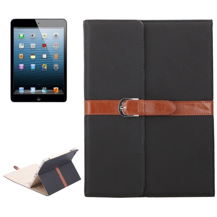 Bussiness Style Horizontal Flip Leather Case with 3-Folding Holder & Buckle for iPad 4 / New iPad / iPad 2