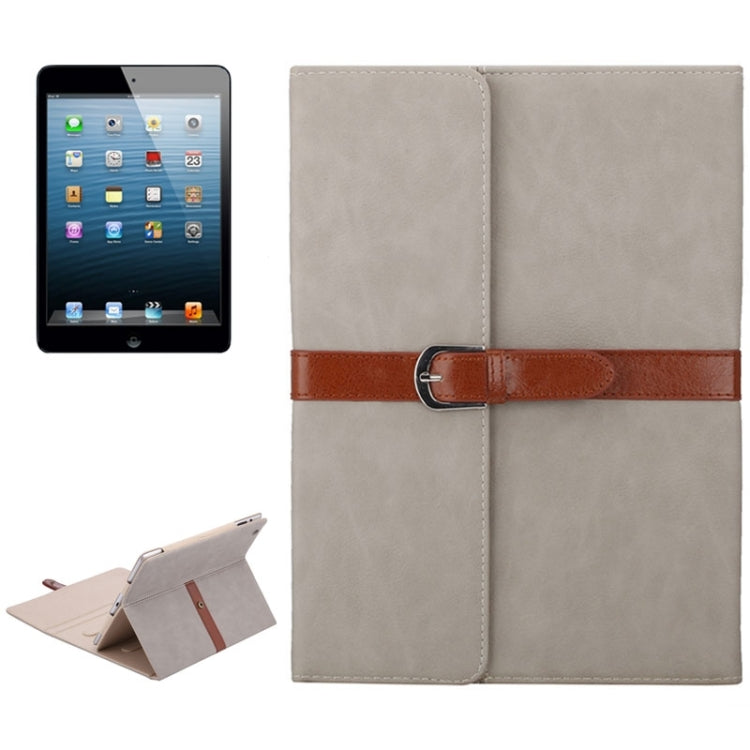Bussiness Style Horizontal Flip Leather Case with 3-Folding Holder & Buckle for iPad 4 / New iPad / iPad 2
