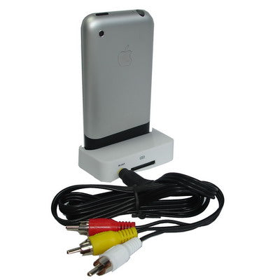 4in 1 (charge, Audio output, Video output, Multi-functional remote control) Universal Dock for iPhone, iPod Nano, iPod Video,iPhone 3G(White)