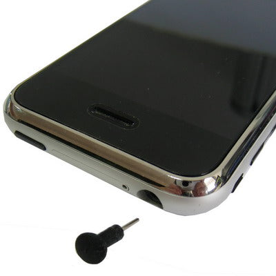 Earphone slot Anti-dust Stopper for iPhone(Black)