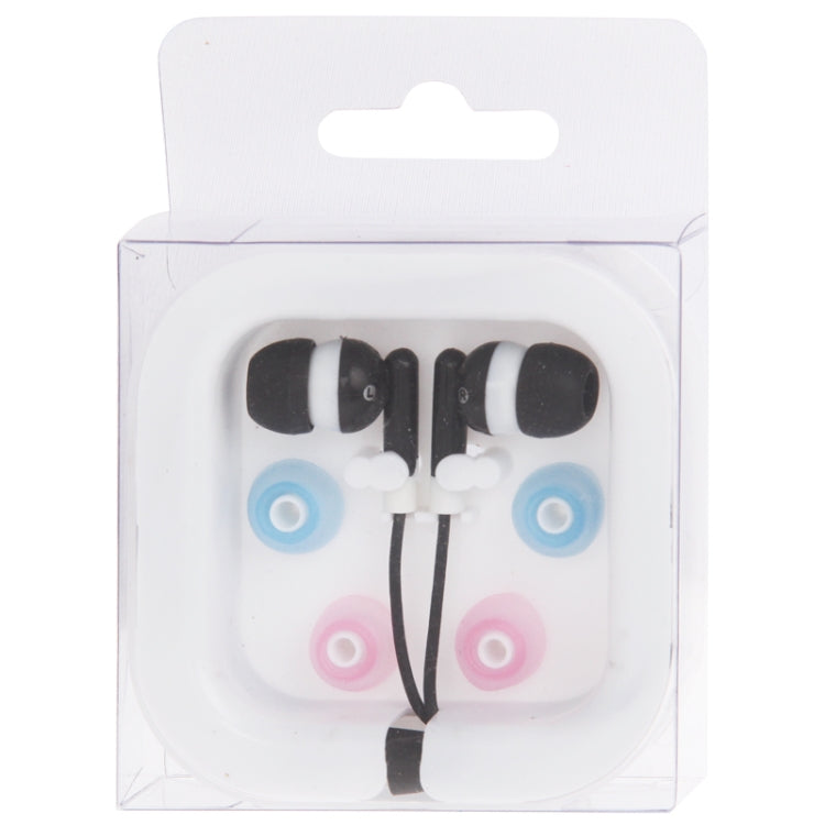 3.5mm Stereo Earphones with 4 Earbuds Silicone Cap, For iPad, iPhone, iPod(Black)