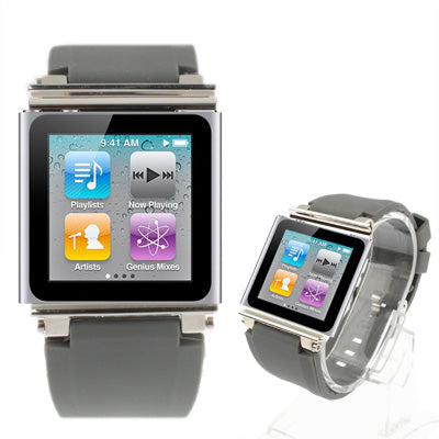 Multi-Touch Silicon Watch Band / Wrist Strap for iPod nano 6