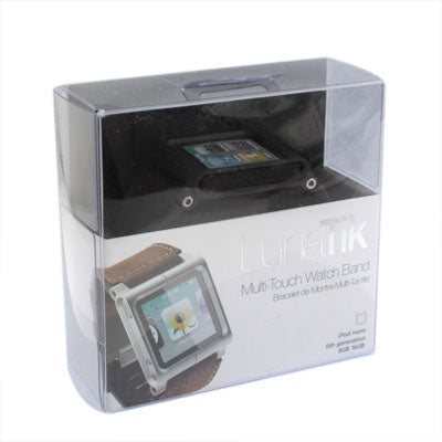 Frosted Leather Multi-touch Watch Band / Wrist Strap for iPod nano 6(Black)