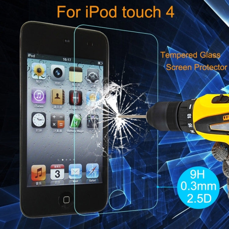 0.3mm Ultra-thin Transparent Full Screeen Explosion-proof Tempered Glass Film for iPod touch 4