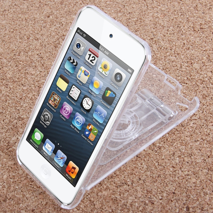3 in 1 Crystal Case + Belt Clip + Stand Bracket for iPod touch 4(Transparent)