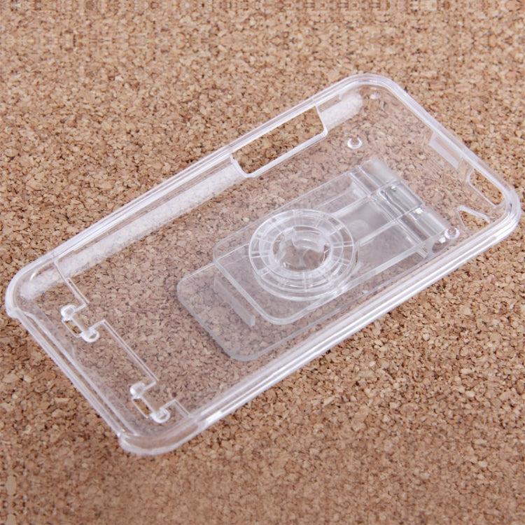 3 in 1 Crystal Case + Belt Clip + Stand Bracket for iPod touch 4(Transparent)