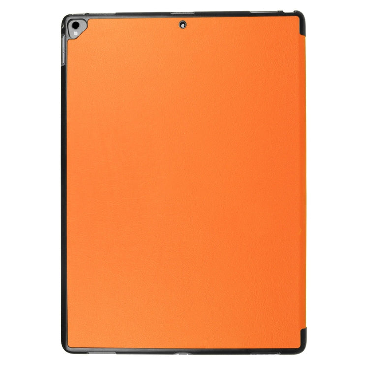 Custer Texture Horizontal Flip Smart Leather Case with 3-folding Holder  & Sleep / Wake-up Function for iPad Pro 12.9 inch 2017 / 2015